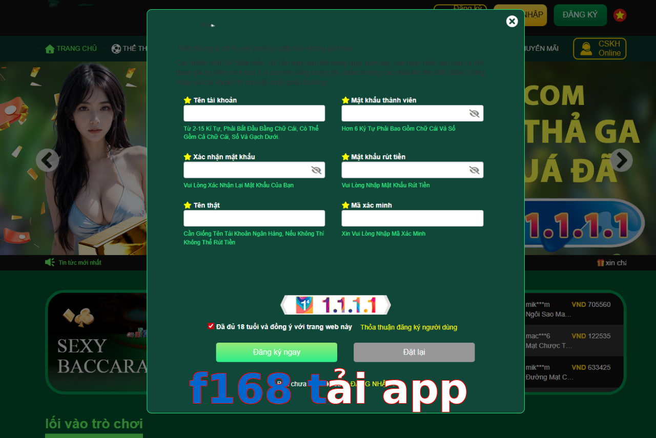 f168 tải app